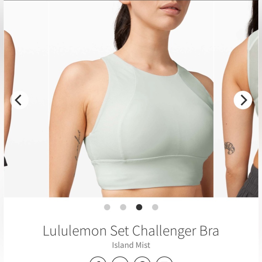 Lululemon set challenger bra